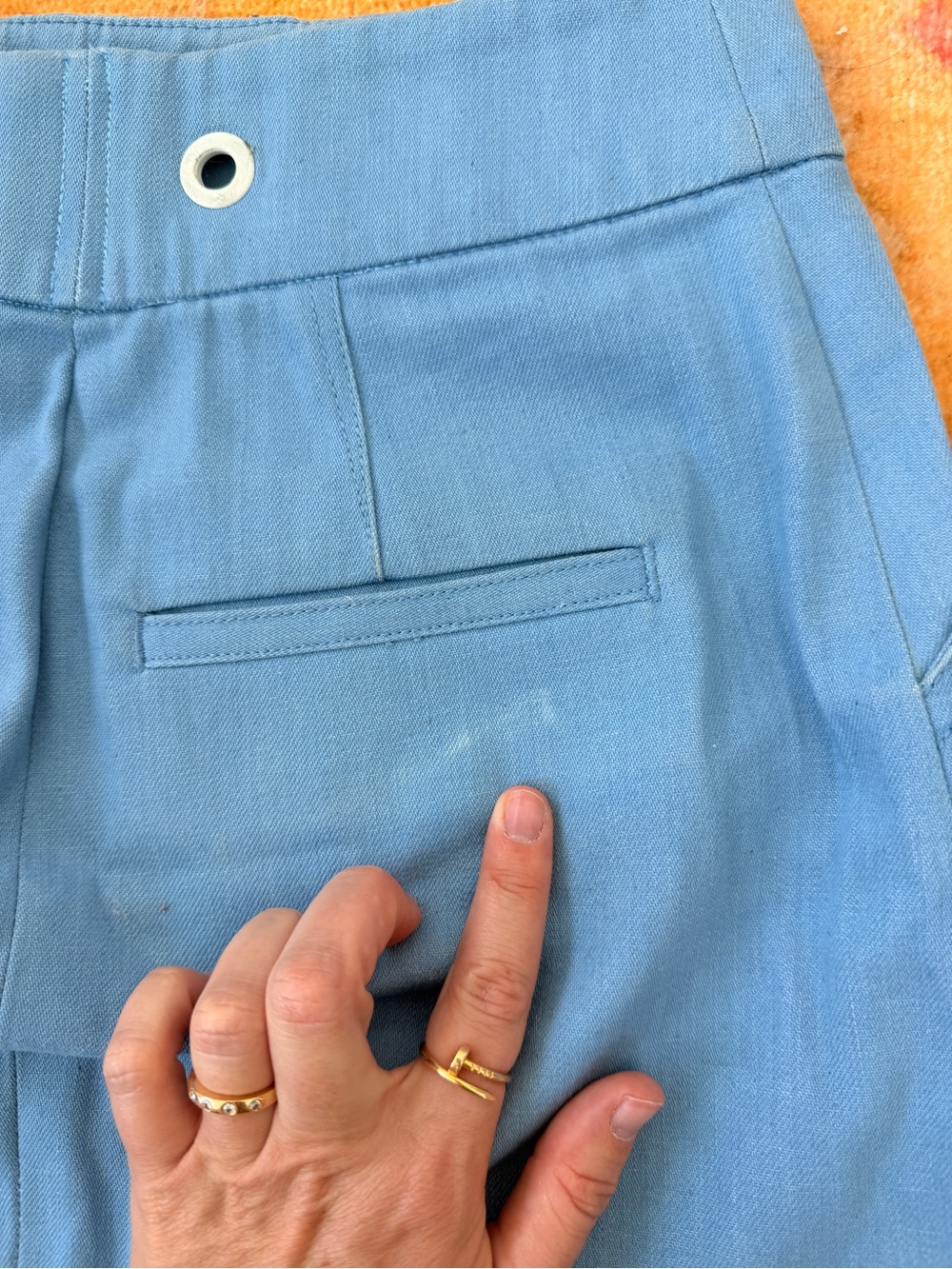 Rag and Bone light blue denim skirt - Picture 6 of 6